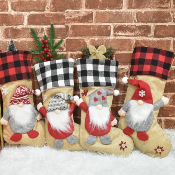 IC Julstrumpor 3-pack Stora julstrumpor Dekoration A+B+C