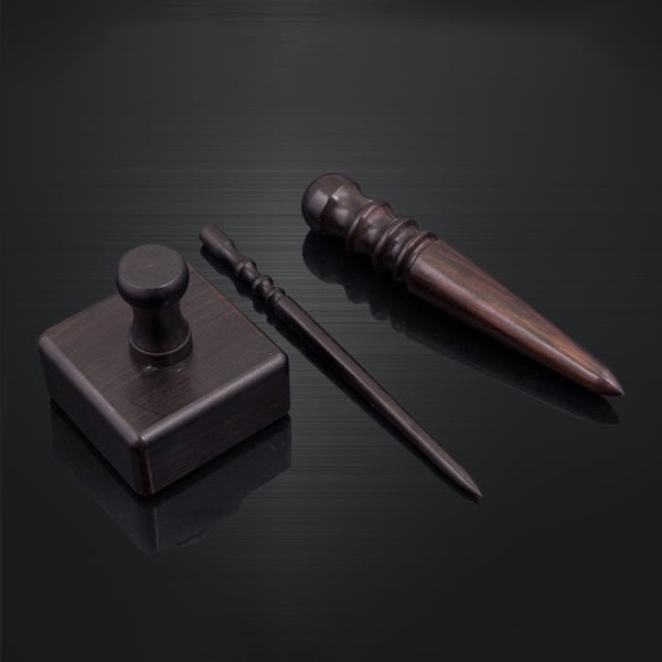 IC Høy tetthet Ebony Black Wood Läder Edge Burnisher Slicker Le B