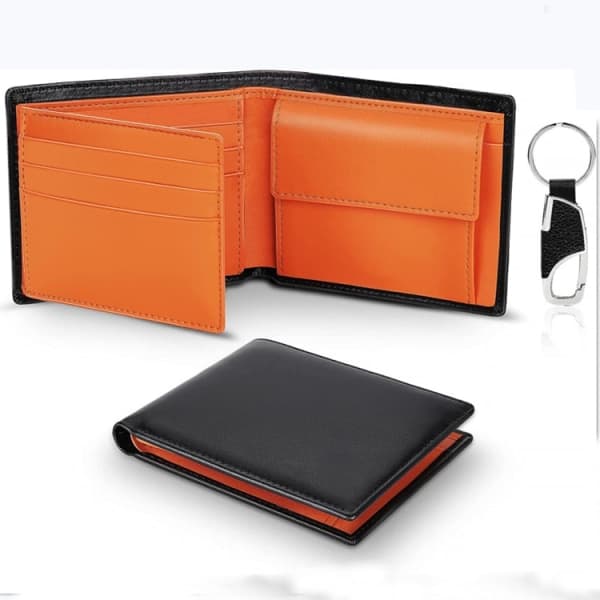 IC Löst Blad Tri-Fold Läderplånbok RFID Business Multi-Card Myntväska Mode Herrplånbok