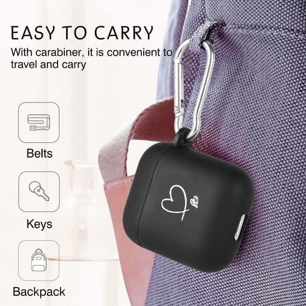 IC Case kompatibel med AirPods 1 & 2, Blød Silikon Sød