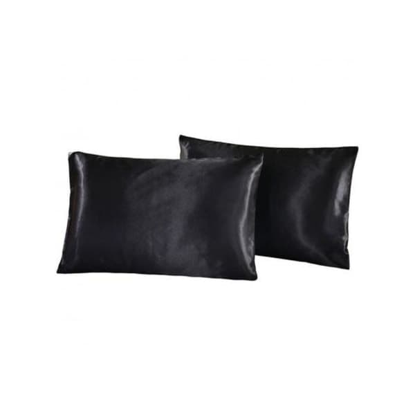 2-delt pudebetræk i side satin Silk satin pudebetræk A