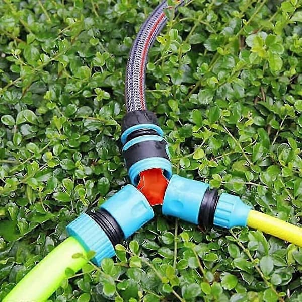 Garden Hose Y-Connector Quick Connect Leak-Proof 3-Way Splitter Easy Use 16mm Diameter 3-Pack XiXi