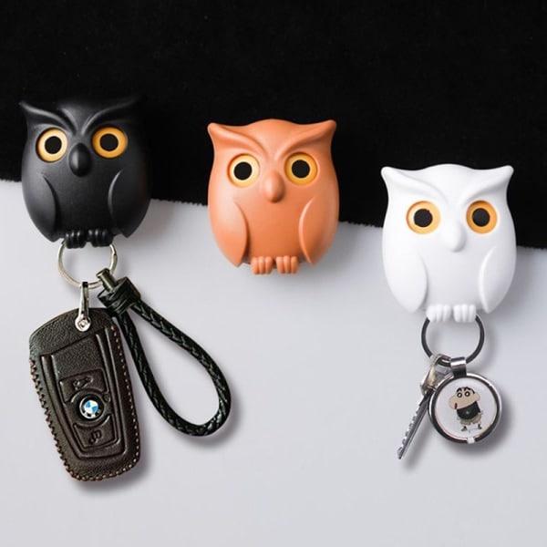 IC 1 ST Väggnyckel Krokhållare Hängande Night Owl Magnetisk Håll nyckel Coffee