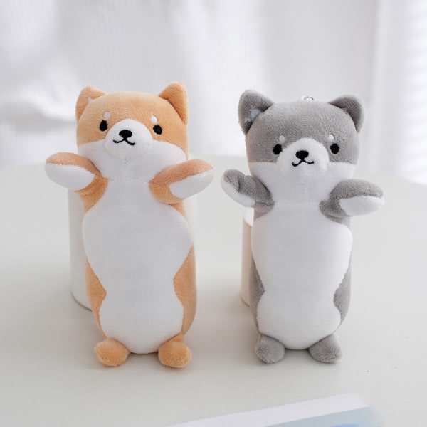 IC Kawaii ja Akita-koiran plyysinen avaimenperä Luova puuvilla lelu nukke koti A