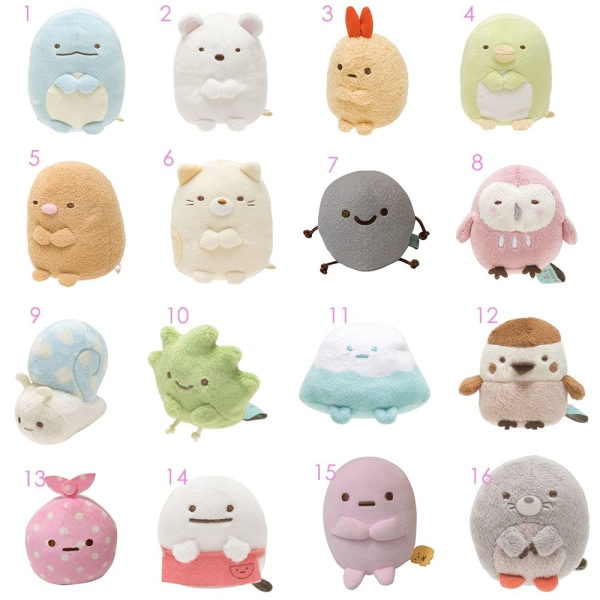 SAN-X Sumikko Gurashi Plyschväska Charm 3 IC