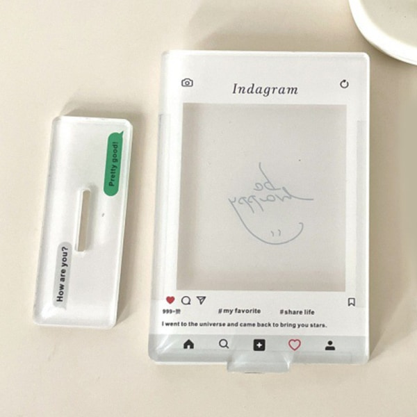 IC Fotokortholder Stativ Idol Fotorammer i stilkort Rosa