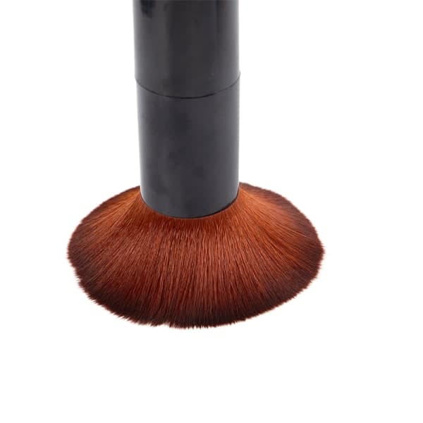 IC Soft Makeup Tool Flad Foundation Ansigt Blush Kabuki Pulver Sort onesize