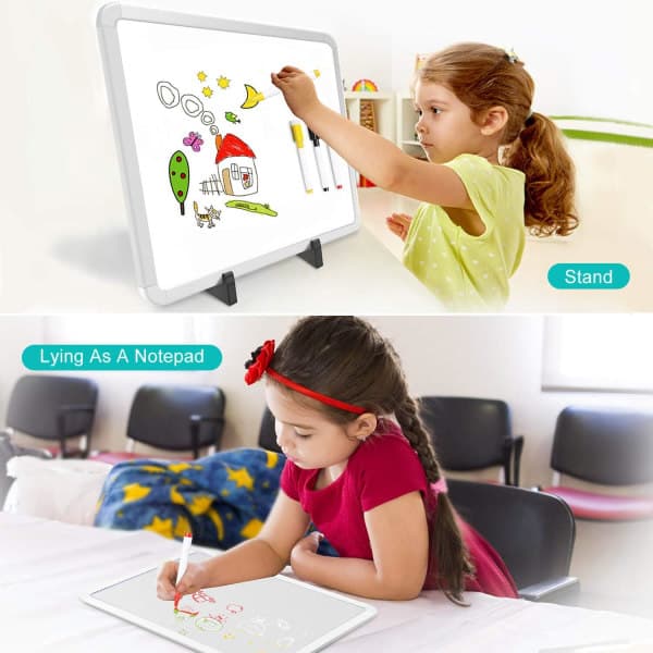 IC Torrtavla, whiteboard/vit tavla, 10 x 14 tum, aluminiumram med silverfinish