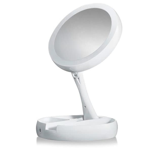 IC Makeupspejl med LED-lampe eller Hvid