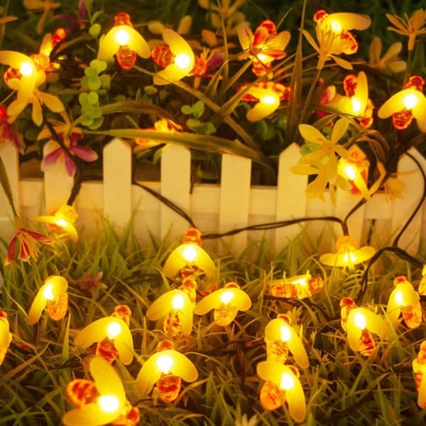 IC Solar LED Bee String Lights, 30 LED Vanntett Solar String