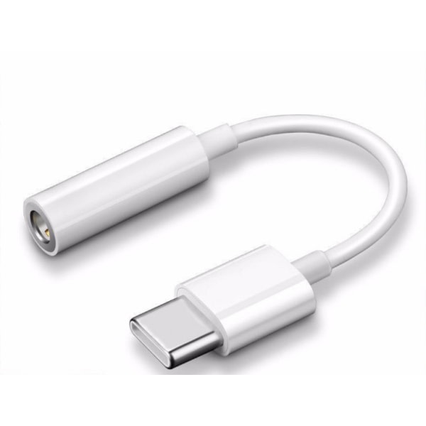 IC 2st USB-C till 3,5 mm adapter till Samsung S20 S21 S22 Vit