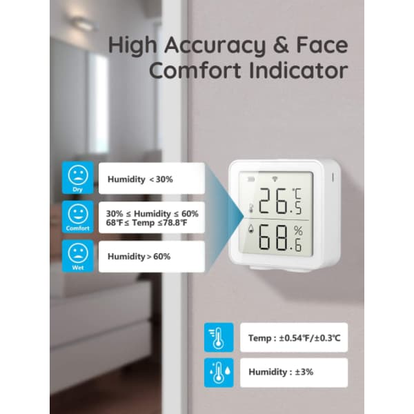 IC Smart WIFI temperatur- og fuktighetssensor