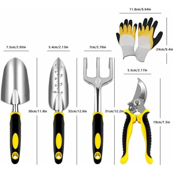 IC Haveværktøj til voksne, spade, murske, plantning, håndrive, handsker