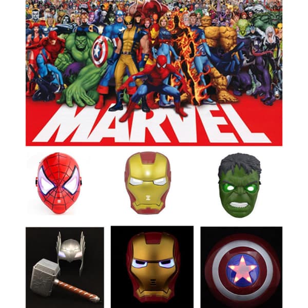 IC LED Superheltemaske Amerika & Iron Man Avengers Batman Spiderman 7