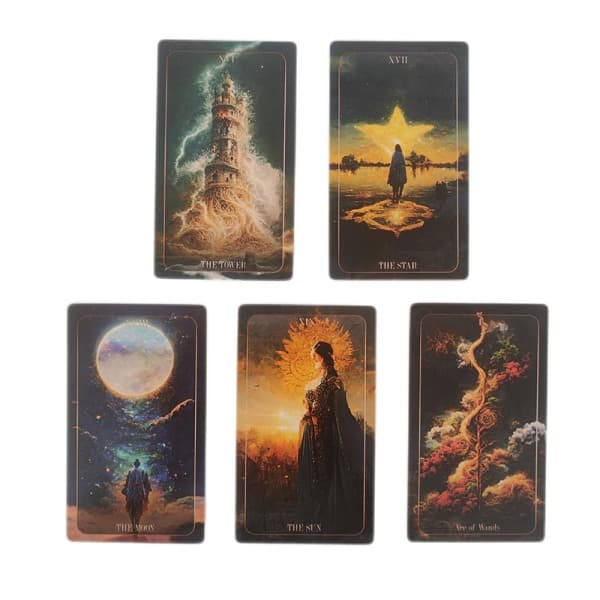 12x7cm Tarotkort Sæt Divination Delusion Tarotkort