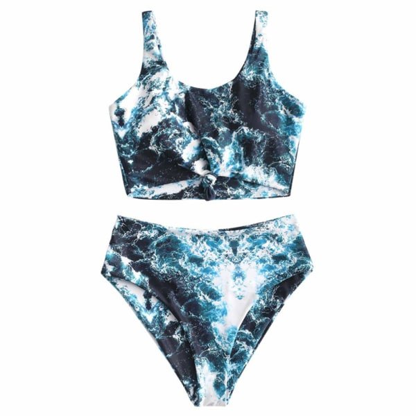 IC NOE Knut Kvinnor Bikini Set Rynkad Hög Midja