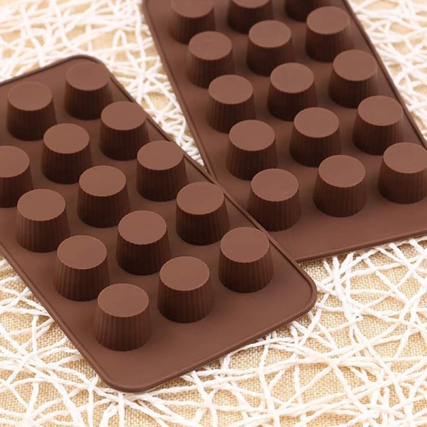 IC Silikonform Form Chokoladeform Støbning Jello Jordnøddesmør