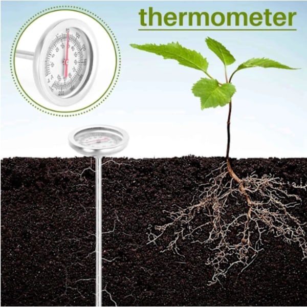 Kompost Jordtermometer 50 Cm Längd Rostfri St