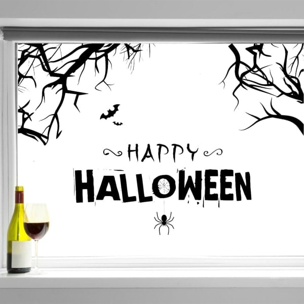 4 kpl Halloween-teemaseinätarra lastenhuoneen ikkunaan
