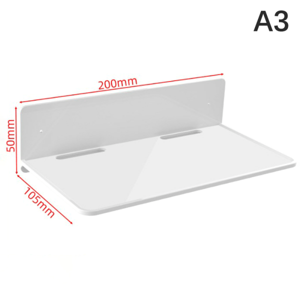 IC Plast Väggmonterad Hylla Transparent förvaringsställ för telefon Sm A3