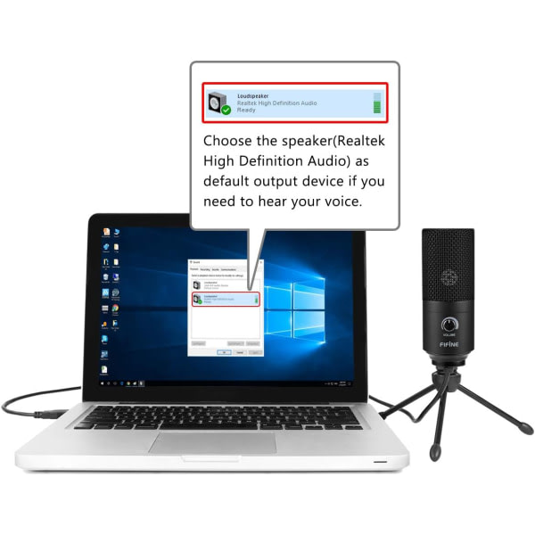 IC USB-mikrofon, metallkondensatorinspelningsmikrofon lämplig för bärbar dator MAC-inspelning av mänsklig röst