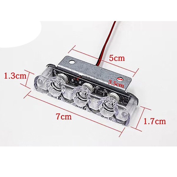 IC Polis LED-strobilovaroitusvalot Poliisilamput LED Strobe Sininen