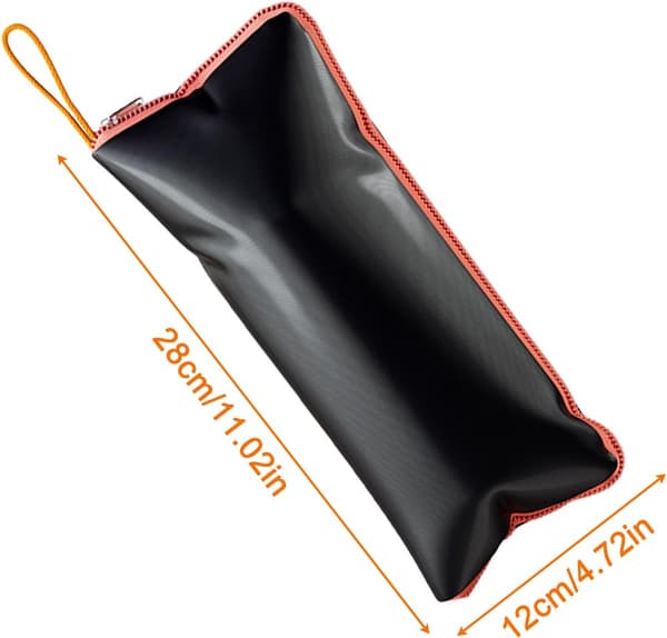 Våt paraplyväska med absorberande mikrofiberfoder, vikbart läckagesäkert paraplyfodral för bilresor, hem och kontor, passar 9,8-11 tum