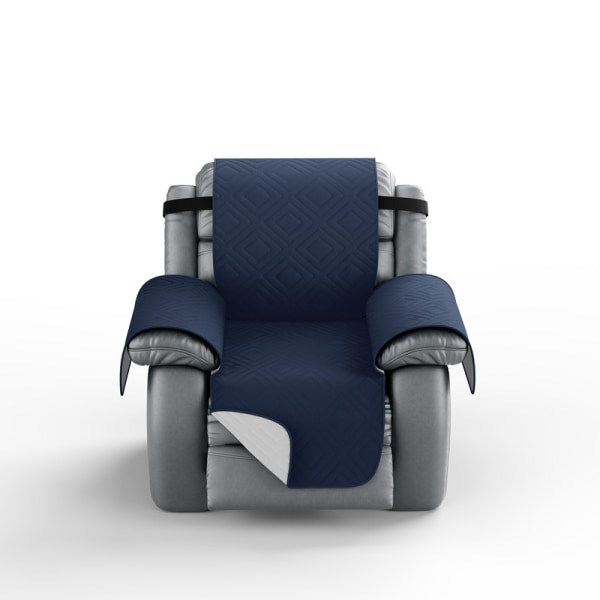 IC Vattentätt och halkfritt soffskydd med elastiska band Tvättbart soffskydd Marinblå Recliner XL Sofa Cover