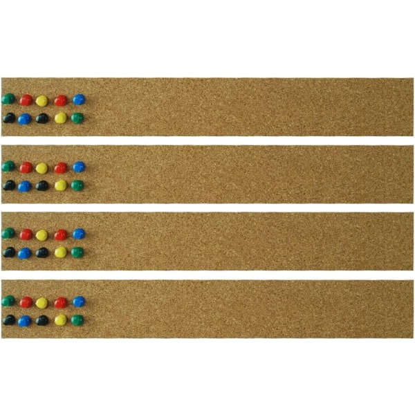 IC Korkanslagstavla Strip Set 4 delar, 2 X 15 tum, kontor