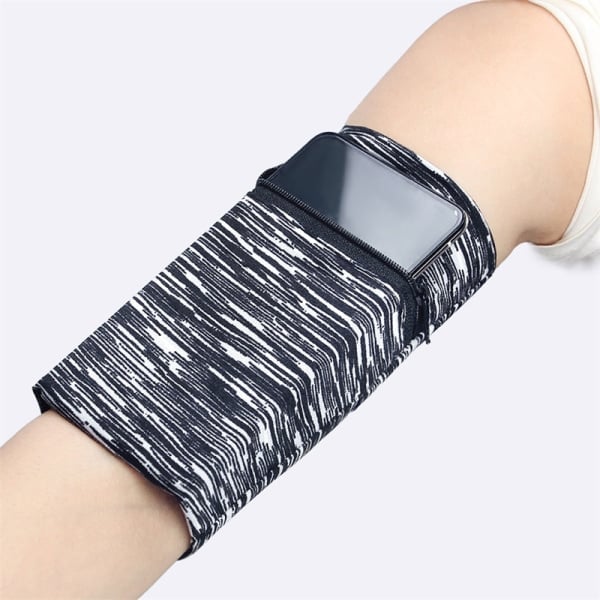 IC Multifunktionellt armband med dragkedja Ankel Wrap Sport handledsrem plånbok B