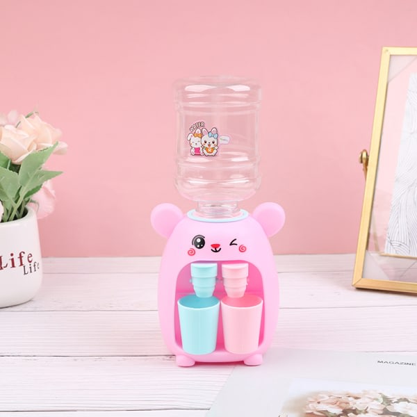 IC Mini vandautomat for barn Leksak Vatten Juice Drinking Fun Pink
