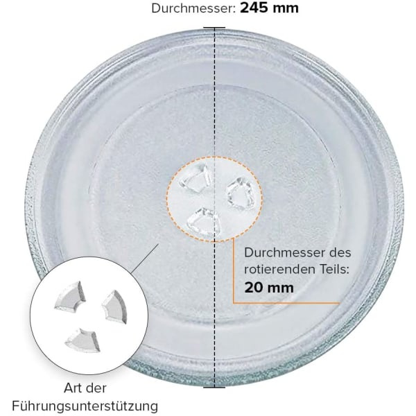Mikroaaltouunin lasinen levyalusta