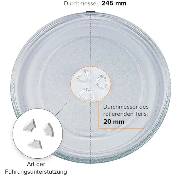 Mikrovågsugn tallrik skivspelare tallrik glasplatta glas