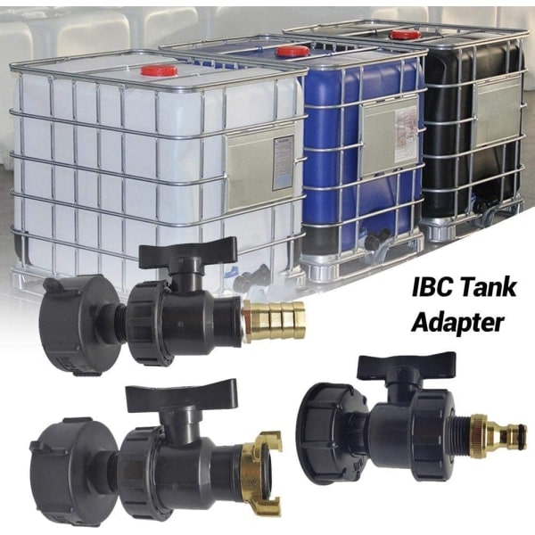 IBC-adapter, IBC-tankadapter S60x6 Gängbyte Koppling Trädgård 25 pagoda