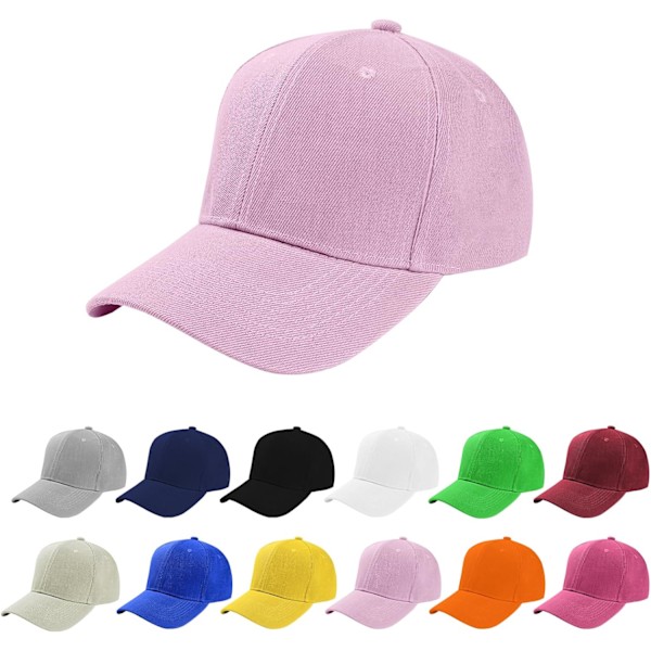 Basebollkeps för Män Klassisk Enfärgad Basebollkeps Polo-Stil Hatt Justerbar Sport Casual Keps Andningsbar Sommar Solskyddshätt för Utomhus C 1PCS