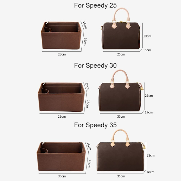 Håndtaske Iiner KHAKI TIL SPEEDY 30 TIL SPEEDY 30 khaki khaki For Speedy 30-For Speedy 30