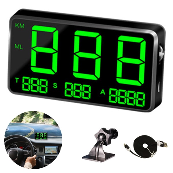 IC Digital bil GPS hastighetsmätare Hud Head Up Display Hastighetsindikator
