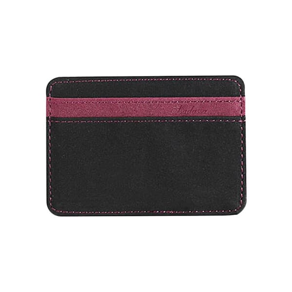 IC Magic lommebok for menn, klips Elastisk bånd Small Cash Rose red 100*70*8MM