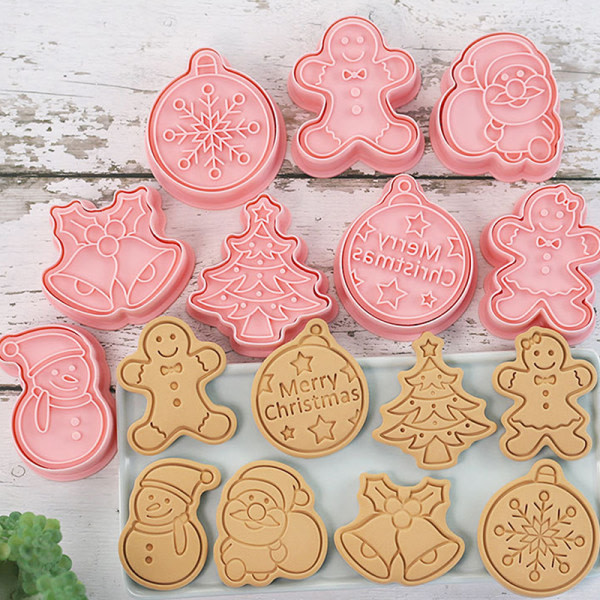 IC 8ST Jul Cookie ter Set Julbakning Snöflinga Biscui