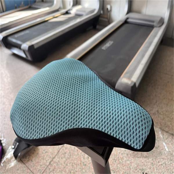 IC Cover Andningsbart mesh, halkfritt vadderat cover för MTB-säte och landsvägscykelsadel, Royal Blue