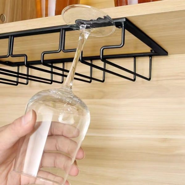 Hängande glashållare för glas, bägare och vinglas - 5 skenor