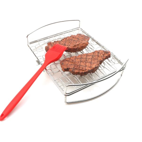 IC BBQ Grillnet Rustfrit stål Grillnet Foldbart Grillnet