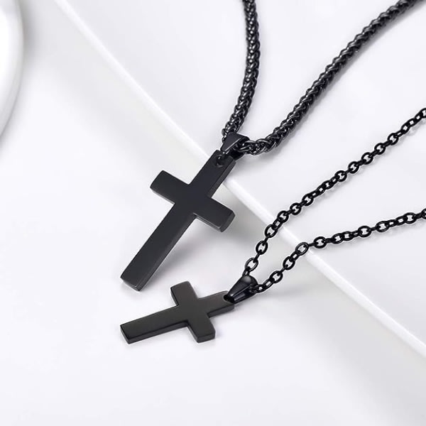 IC Men Cross Pendant Halsband med kedja