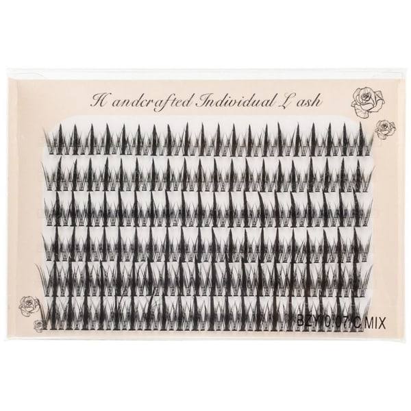 6 rækker individuelle øjenvipper bløde tykke MIX8-12MM MIX8-12MM mix8-12mm