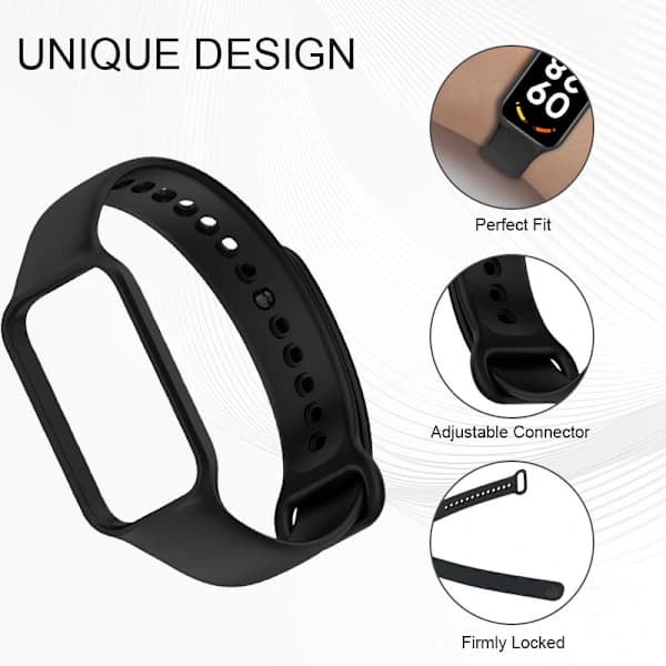 INF ranneke Xiaomi Smart Band 8 Active, Redmi Band 2 musta