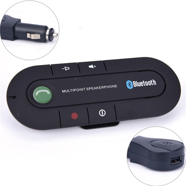 IC Trådlös Multipoint Bluetooth handsfree bilhögtalare