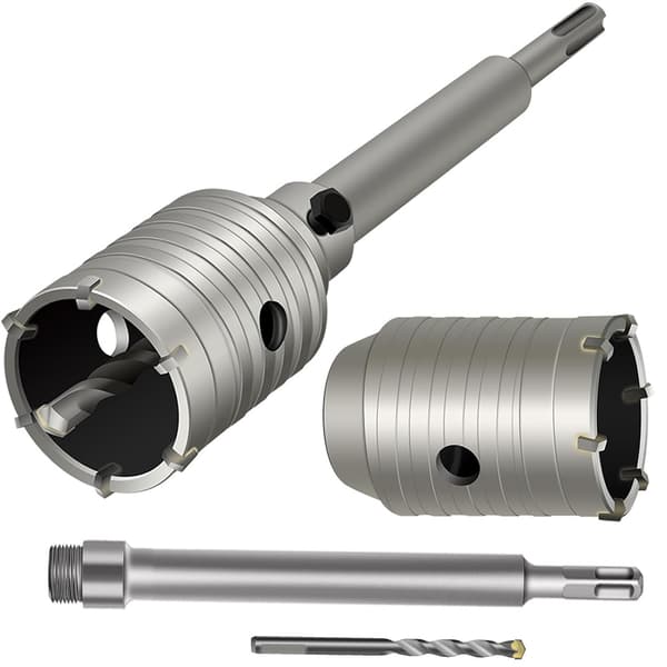 2 stk. betonghullsag - 65 mm - med 200 mm skaft