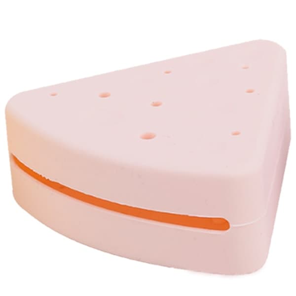 IC Triangel Powder Puff Case, Pustende Silikon Sminkesvamp Rosa