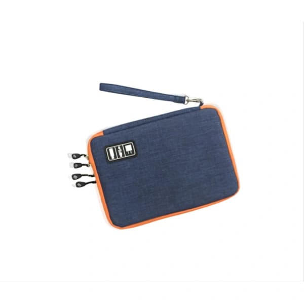 Compact Tech Organizer - Small Bag for Electronic Accessories Blue Blue Blå