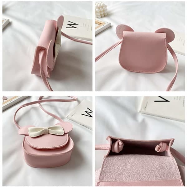 IC Lille Pigers Håndtasker - Axelväske med Sløjfe Mini Flap Bag